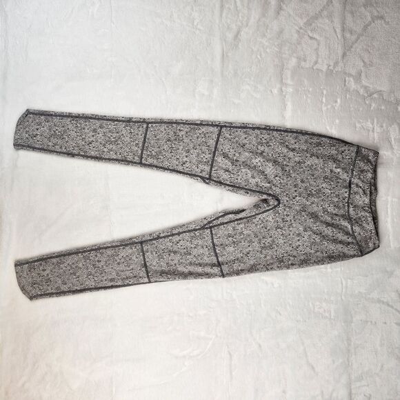 Gymshark Fleur Grey Charcoal Marl Dry Leggings Sz S - Picture 3 of 12